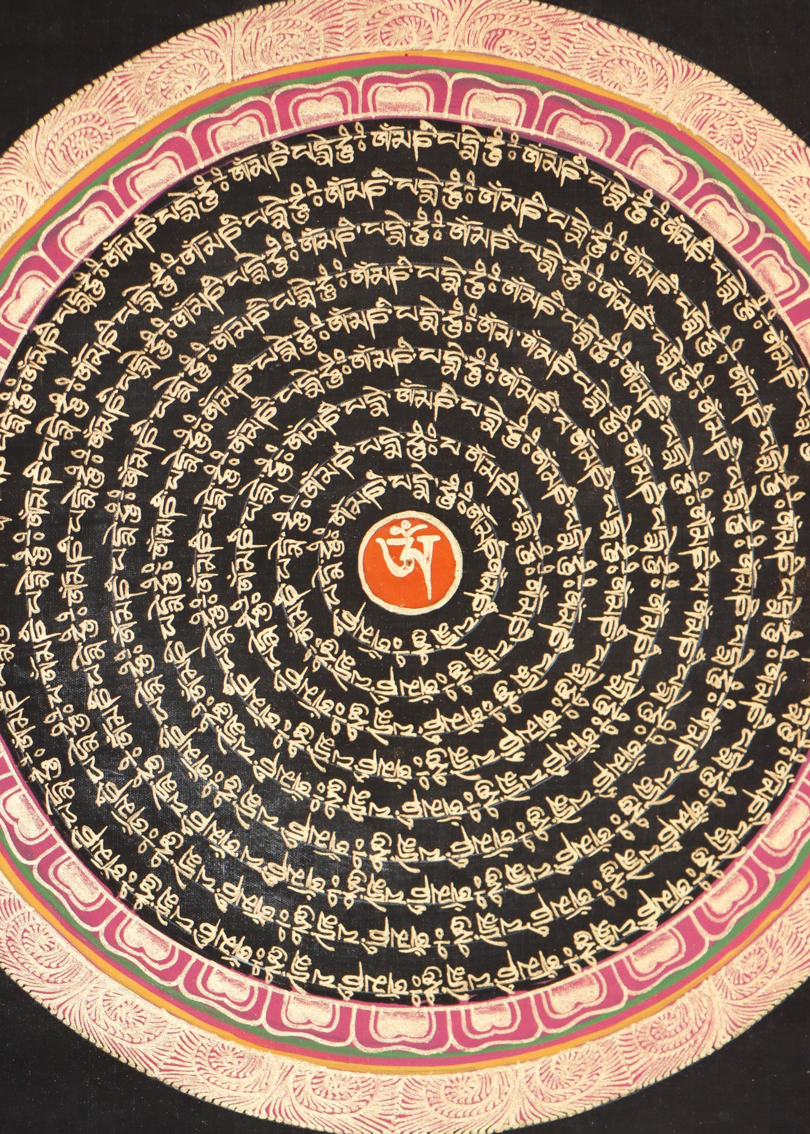 Tibetan Mantra Mandala for meditation small size