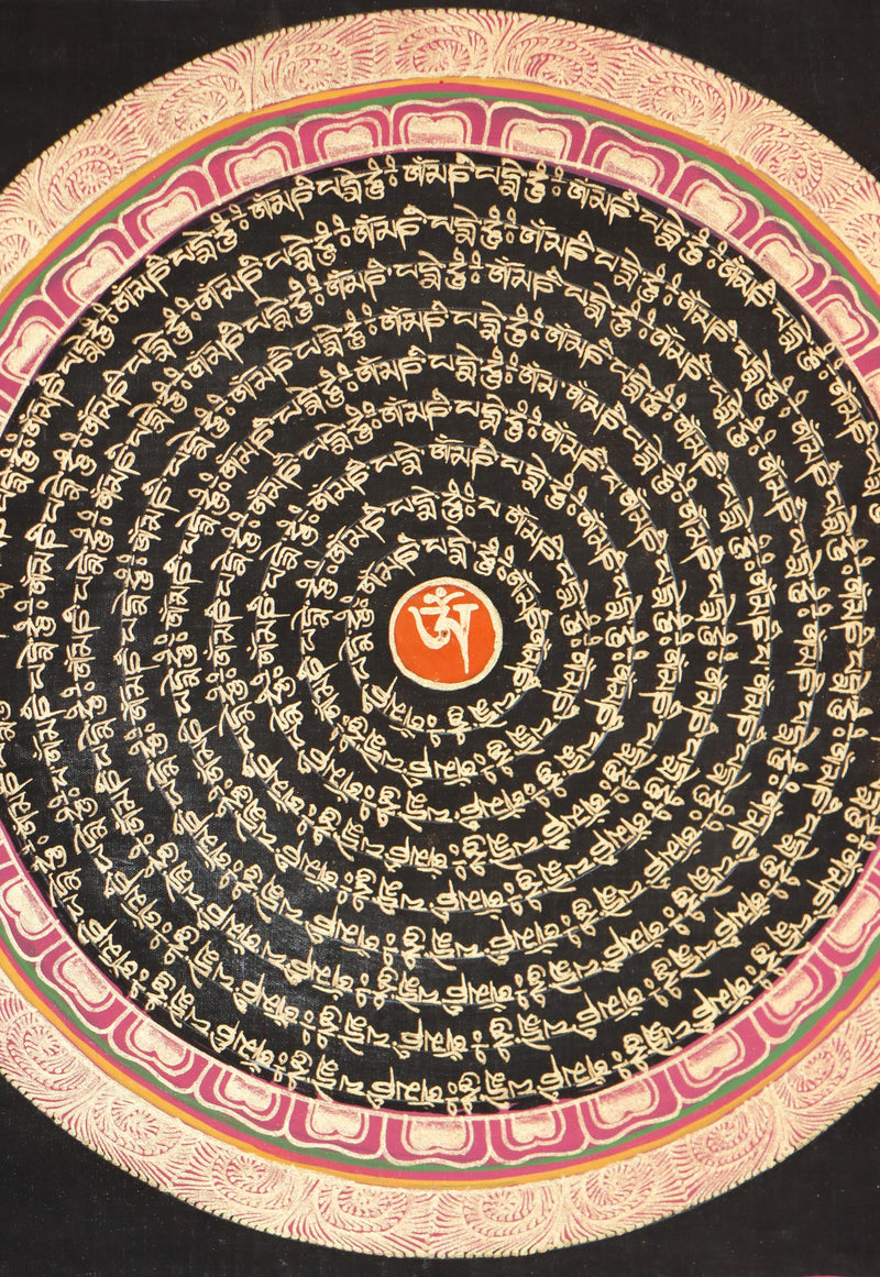 Tibetan Mantra Mandala for meditation small size