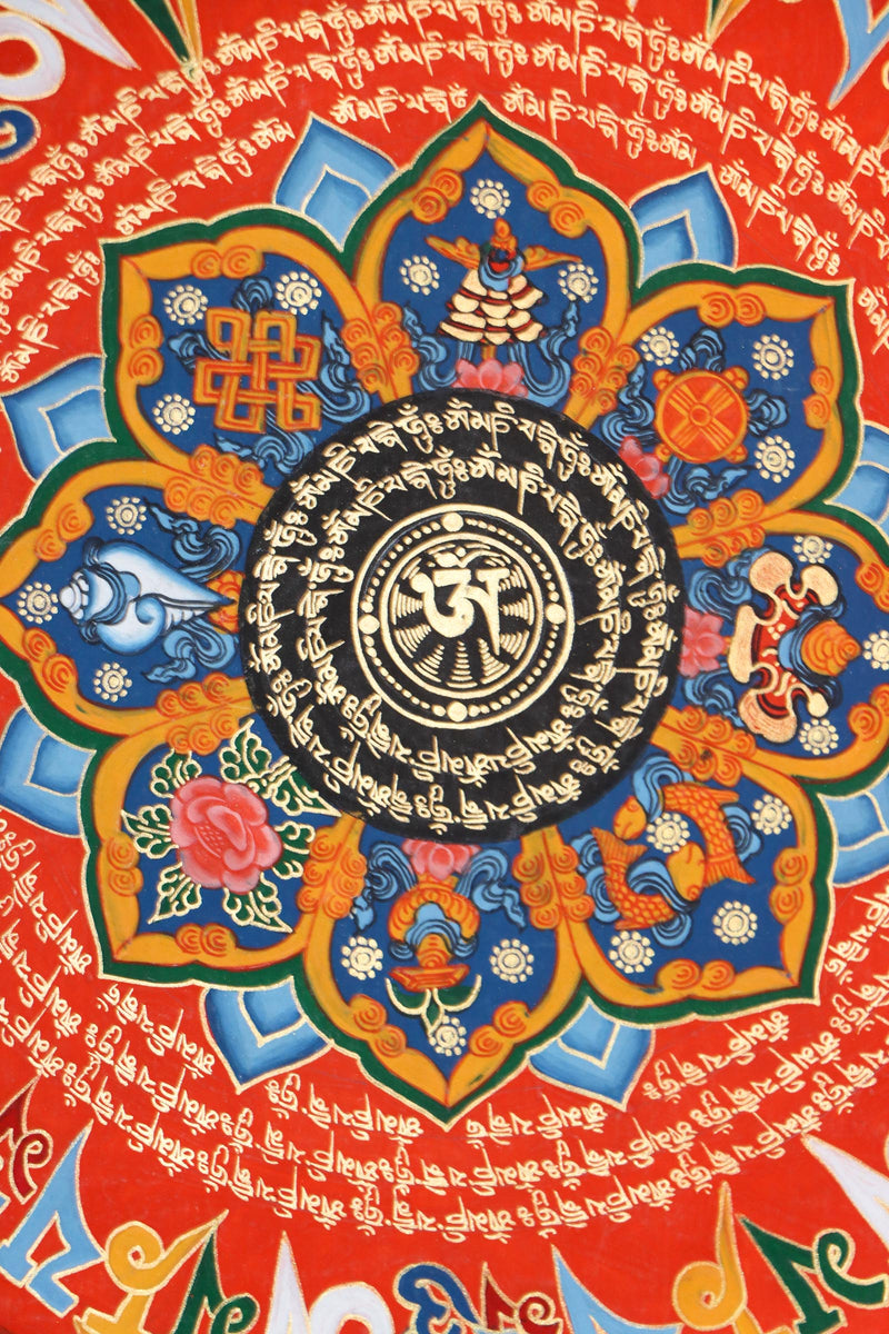 Mantra Mandala Thangka is used for spiritual practices.