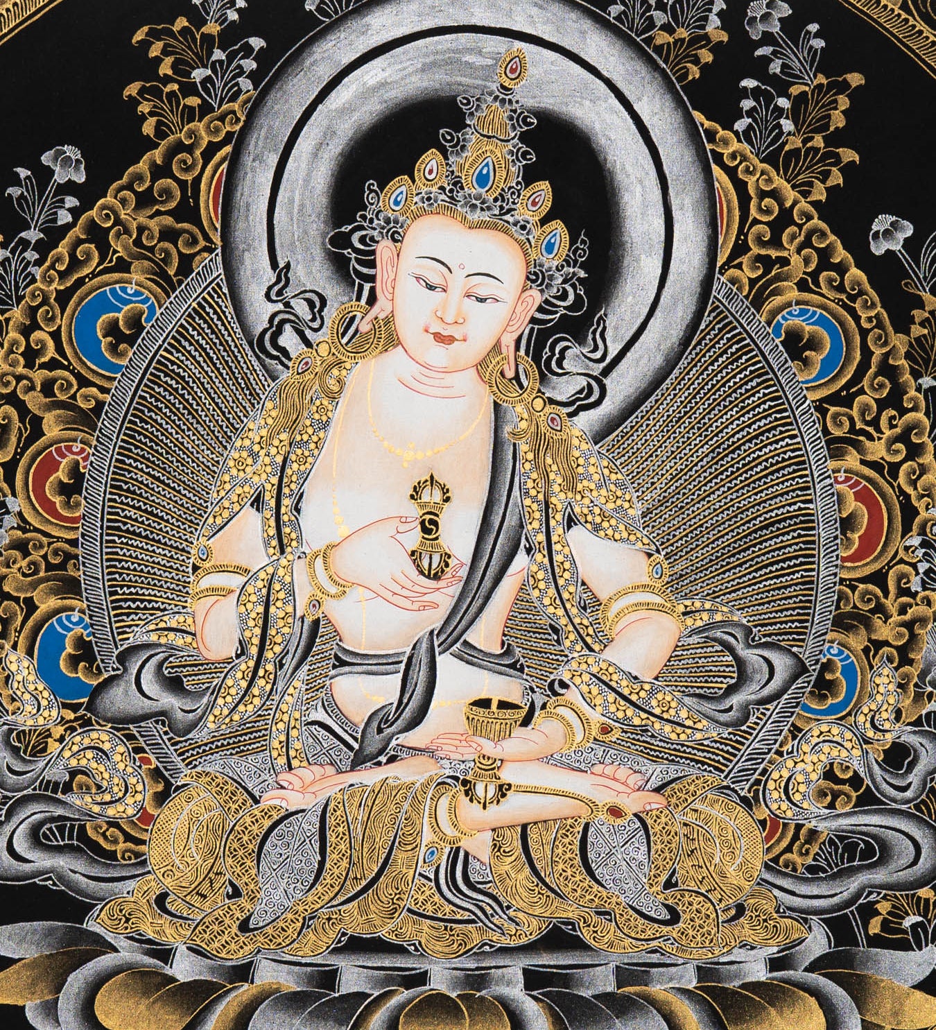 Vajrasattva Thangka Painting - Tibetan Art