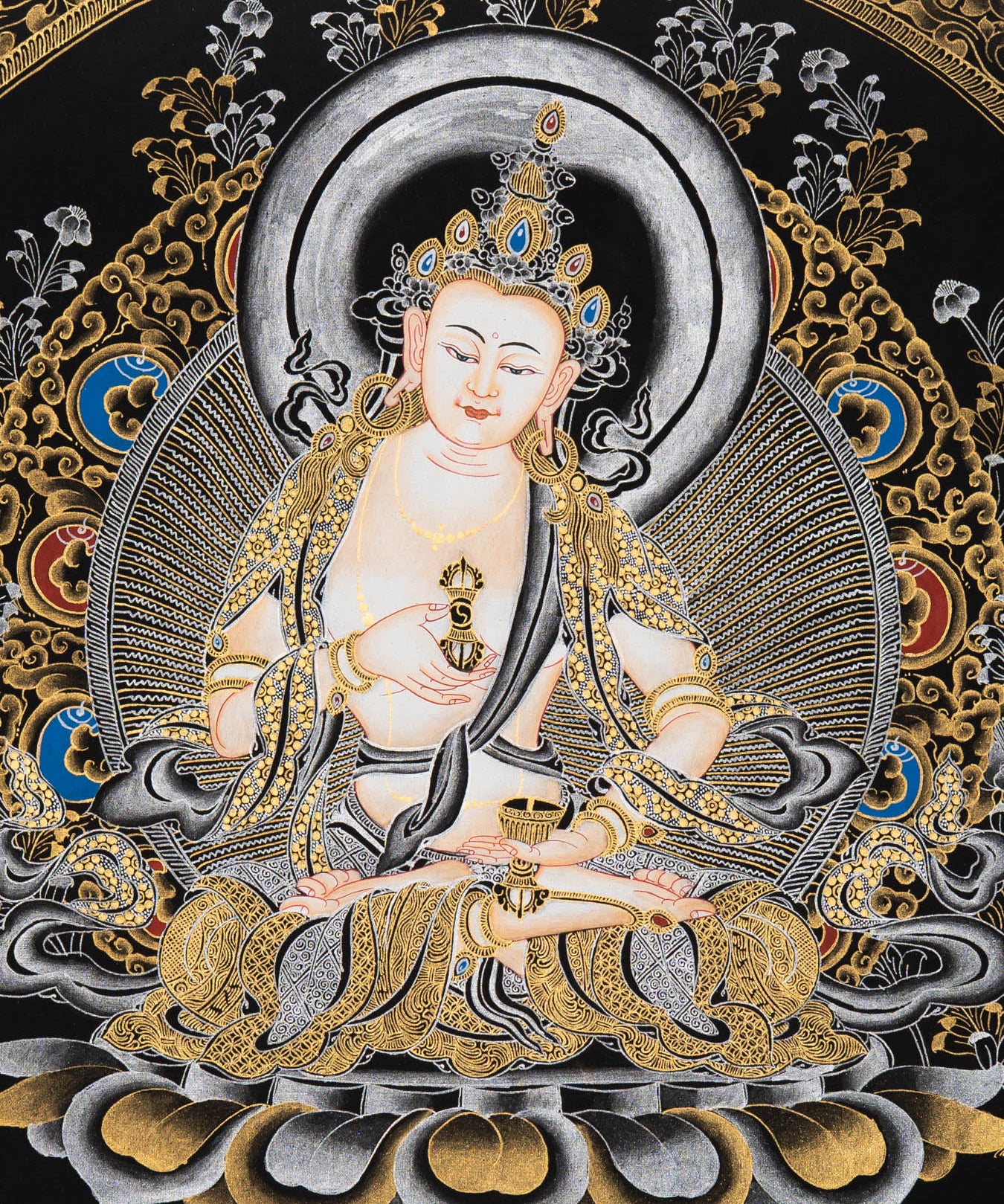 Vajrasattva Thangka Painting - Tibetan Art