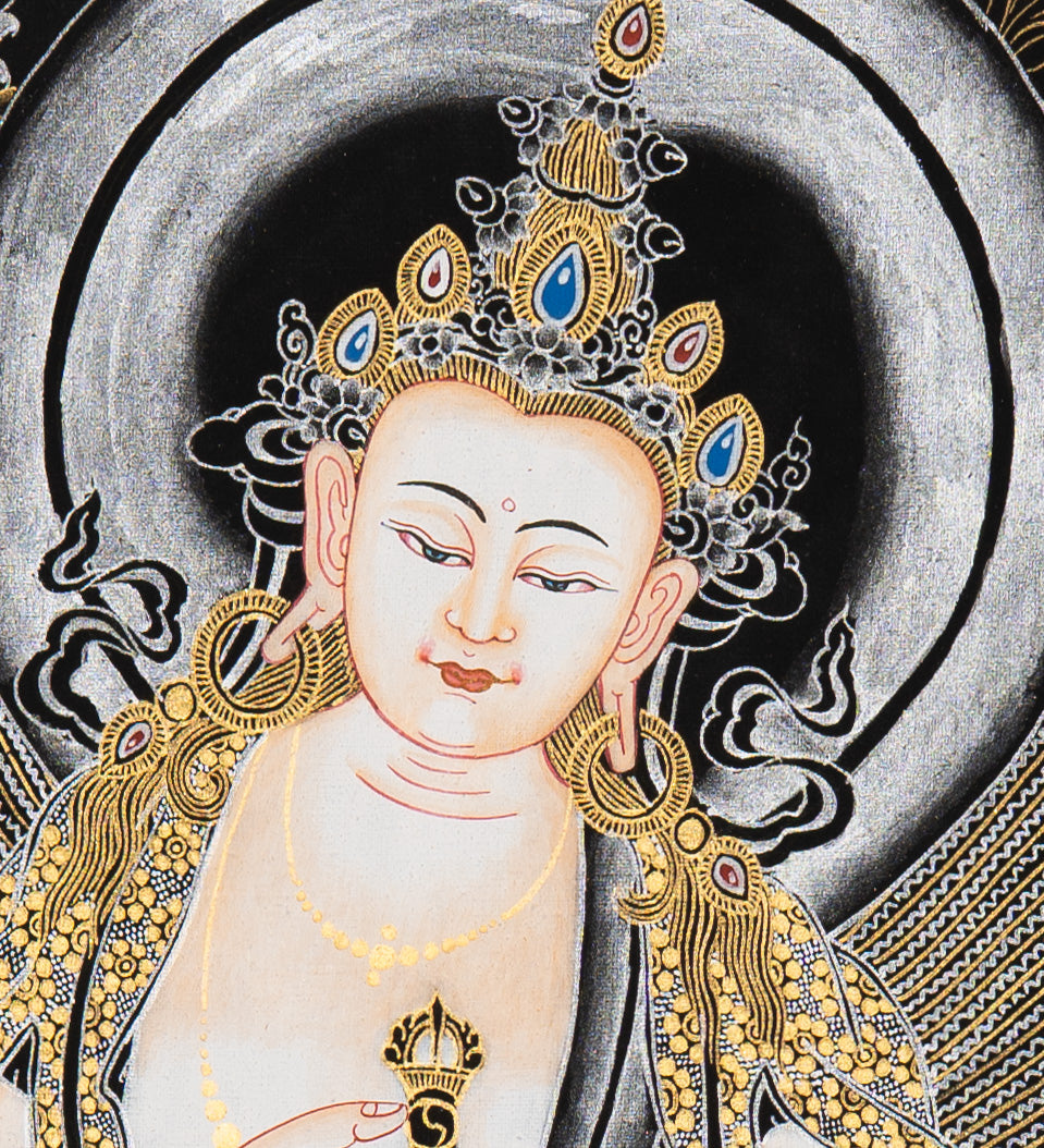 Vajrasattva Thangka Painting - Tibetan Art