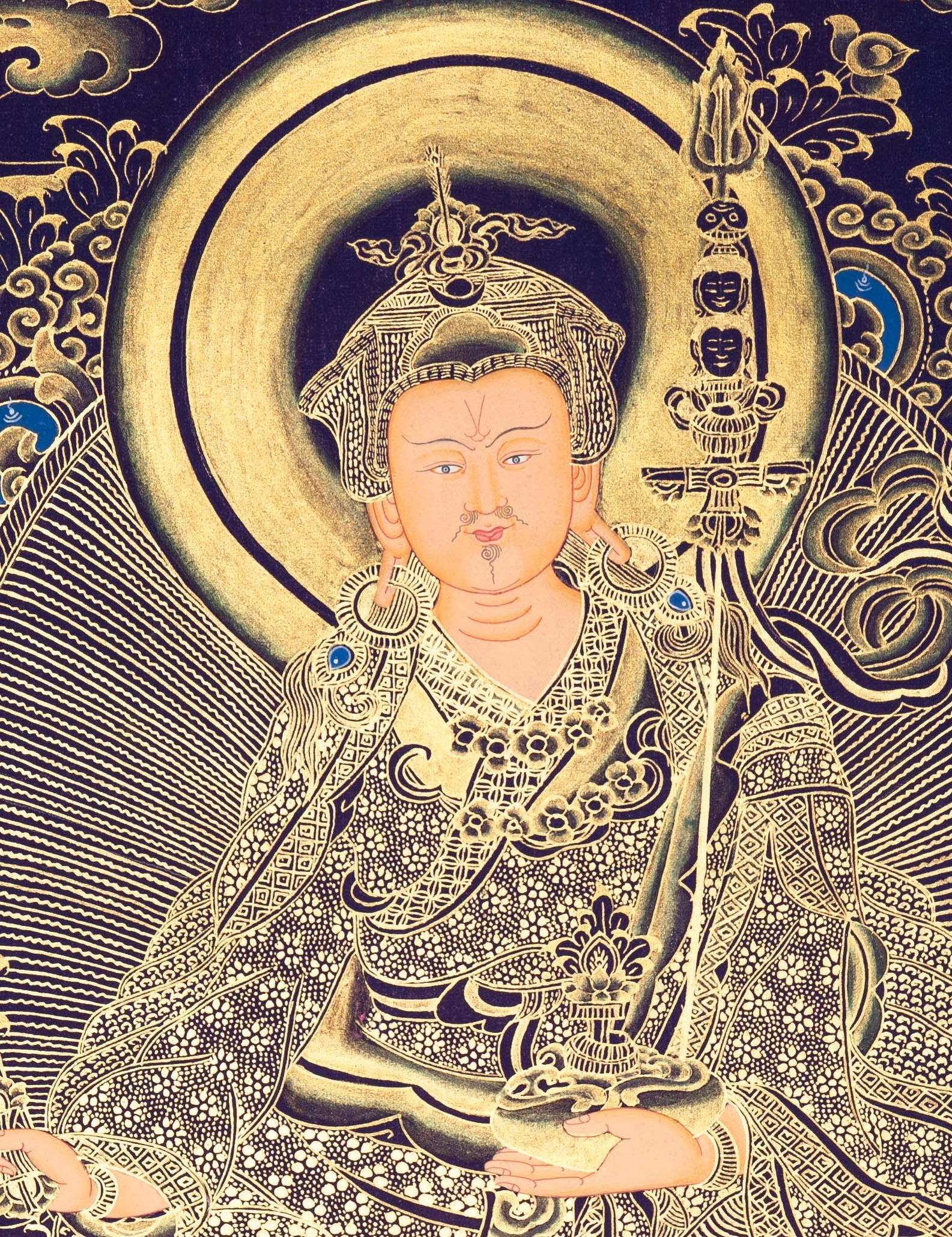Guru Rinpoche Thangka - Tibetan Painting