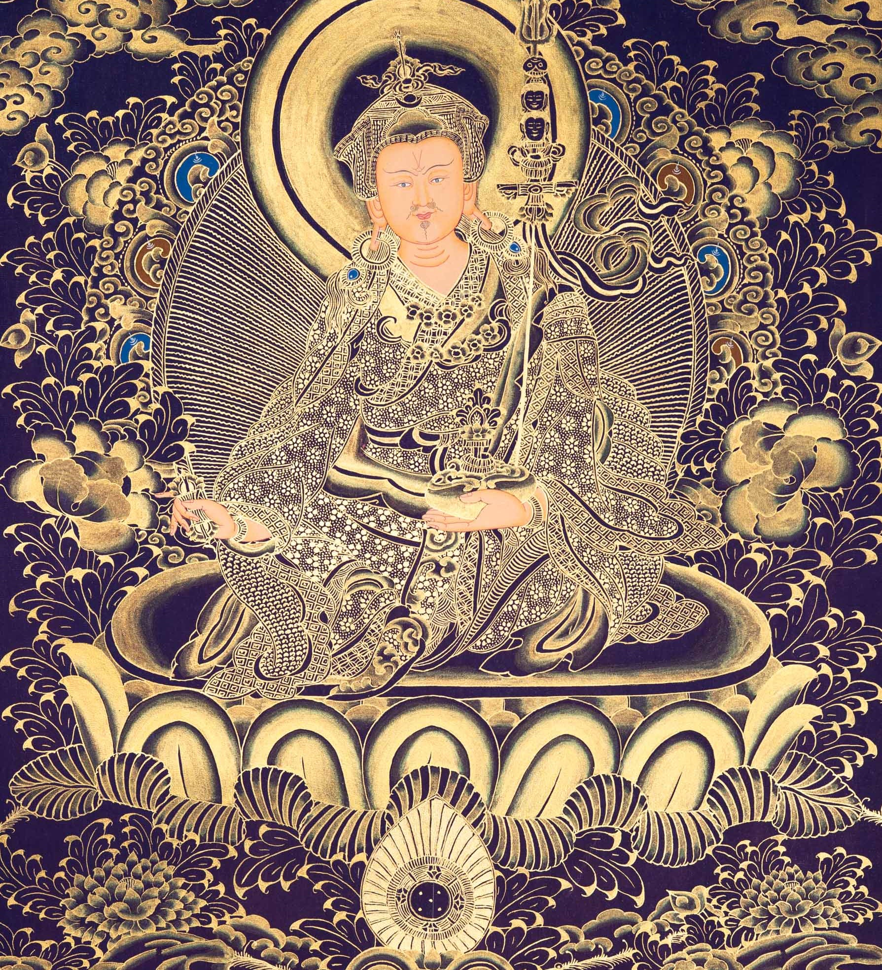 Guru Rinpoche Thangka - Tibetan Painting