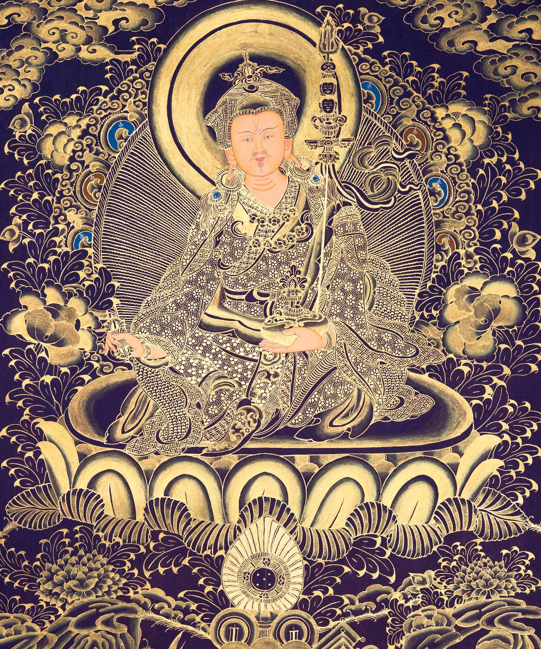 Guru Rinpoche Thangka - Tibetan Painting