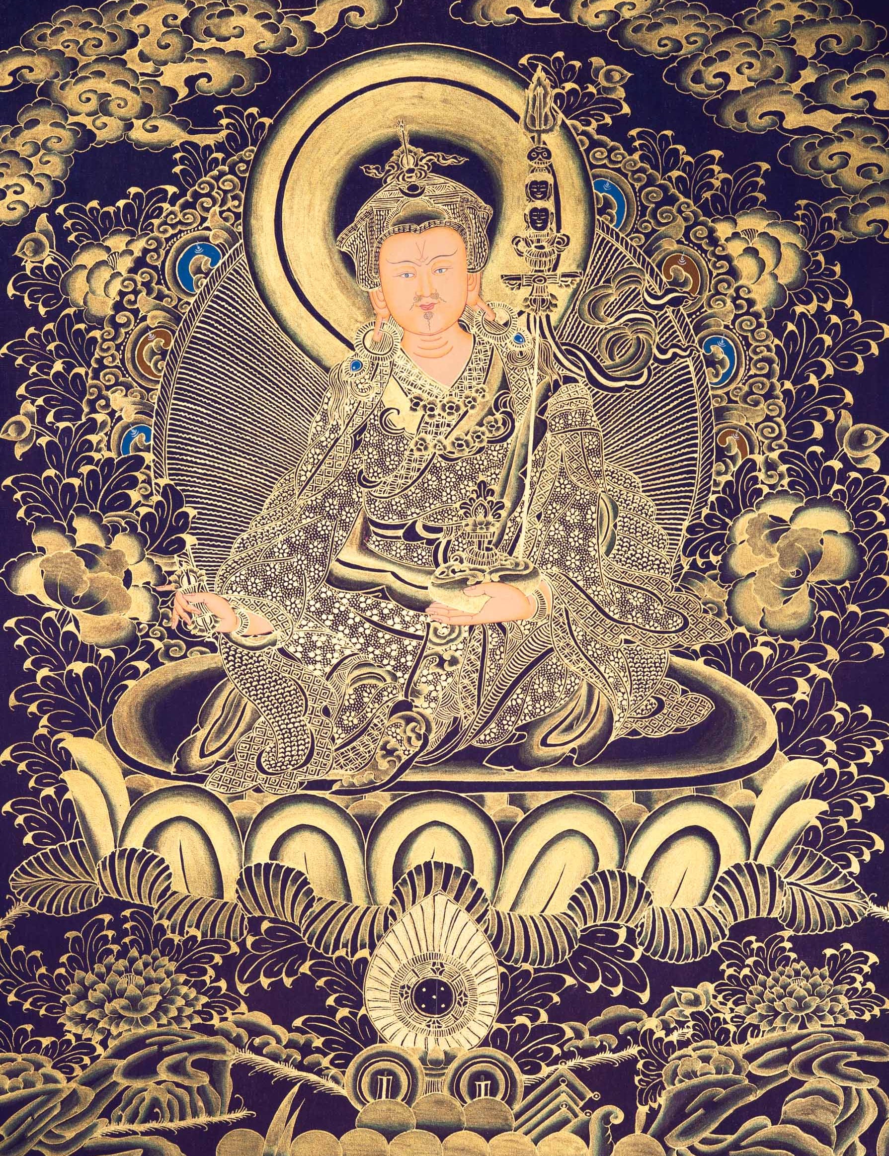 Guru Rinpoche Thangka - Tibetan Painting