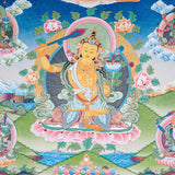 5 Manjushri Thangka - tibetan Painting