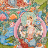 Chengresi Thangka - Handpainted by skillful artisan - Himalayas Shop