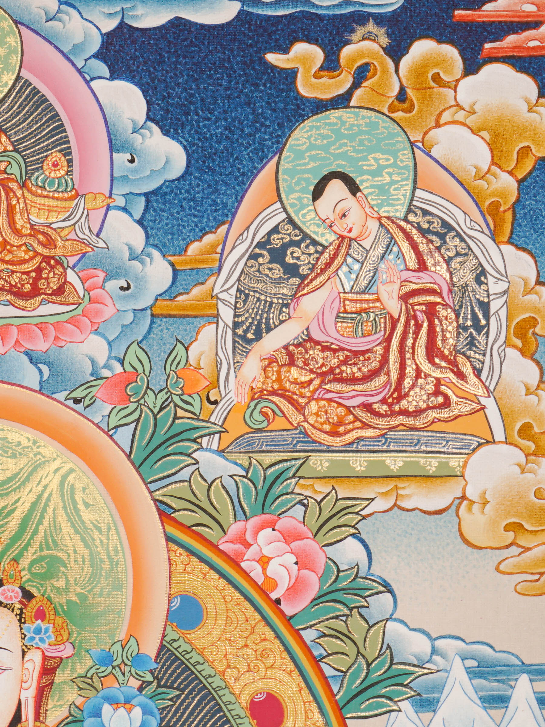 Chengresi Thangka - Handpainted by skillful artisan - Himalayas Shop