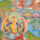 Chengresi Thangka - Handpainted by skillful artisan - Himalayas Shop