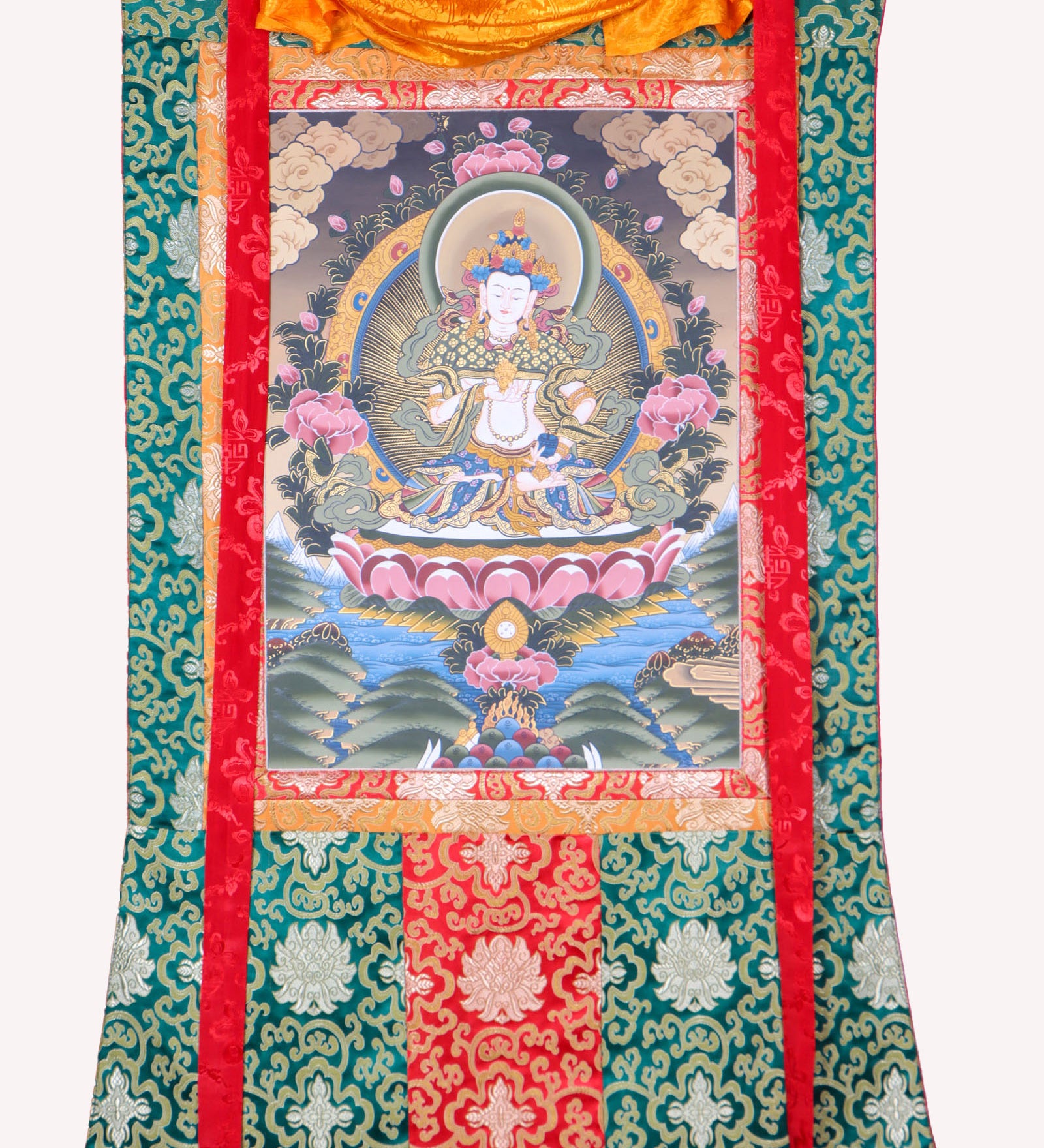 Great Purifier Vajrasattva - Genuine Thangka Painting - Himalayas Shop