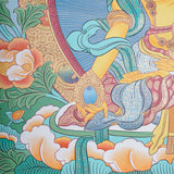 Beautiful Ratnasambhava Buddha Thangka Painting - Himalayas Shop
