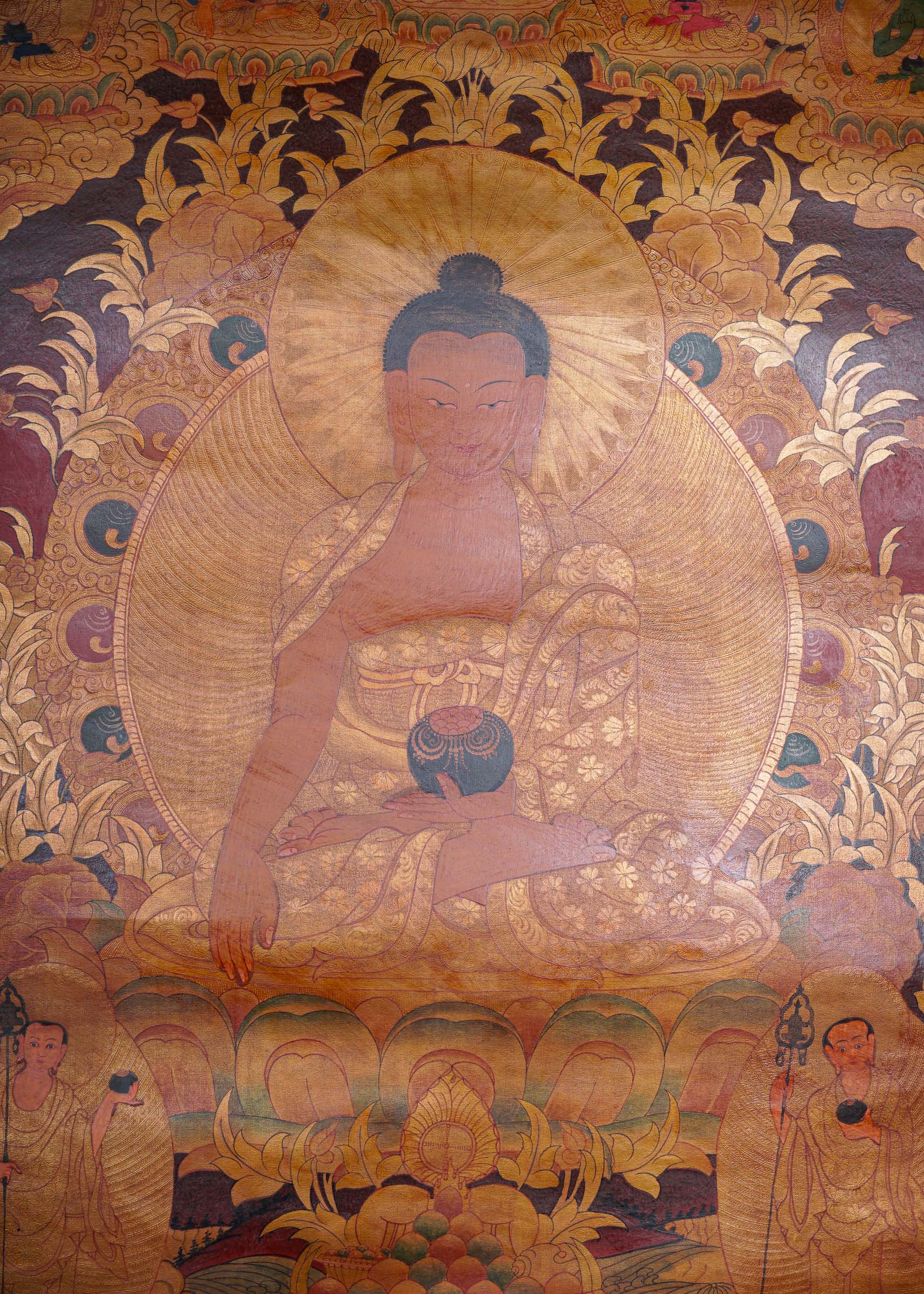 Antique Shakyamuni Buddha - Tibetan Thangka
