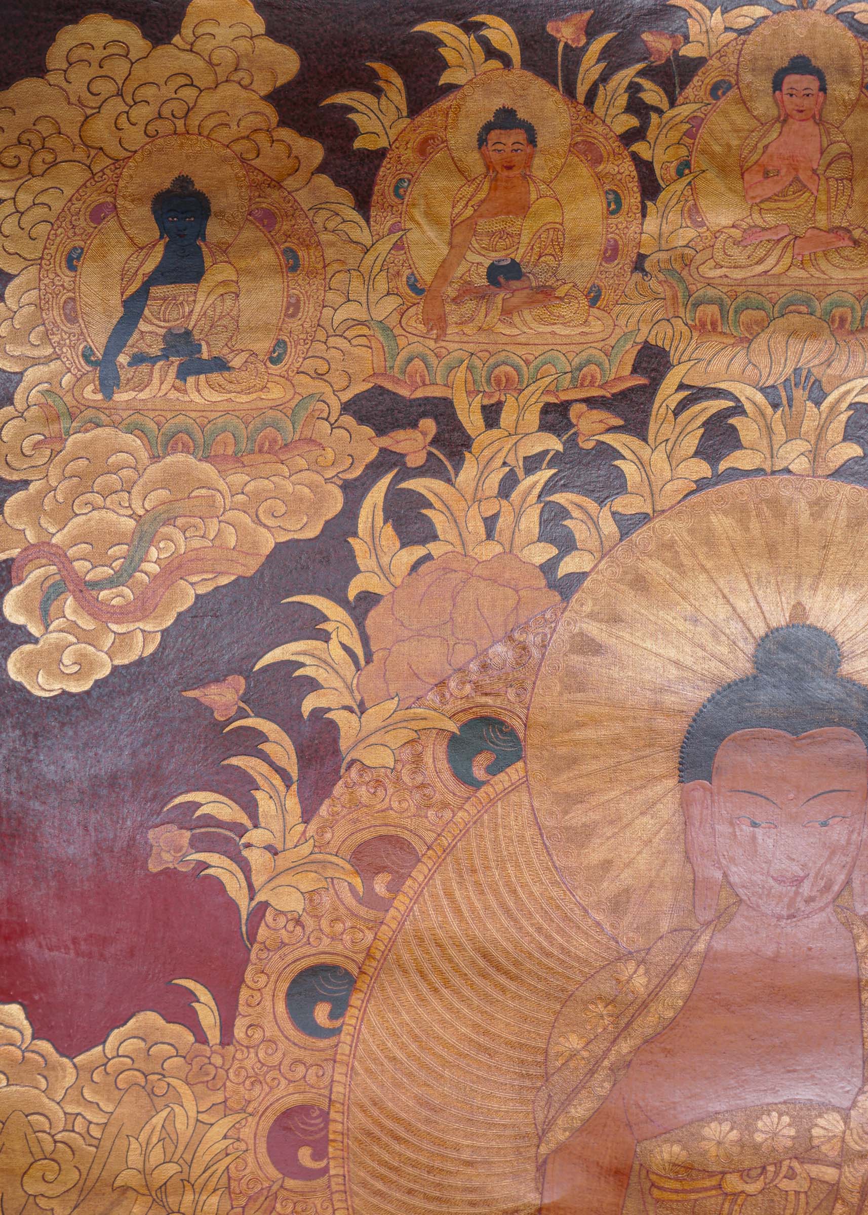 Antique Shakyamuni Buddha - Tibetan Thangka