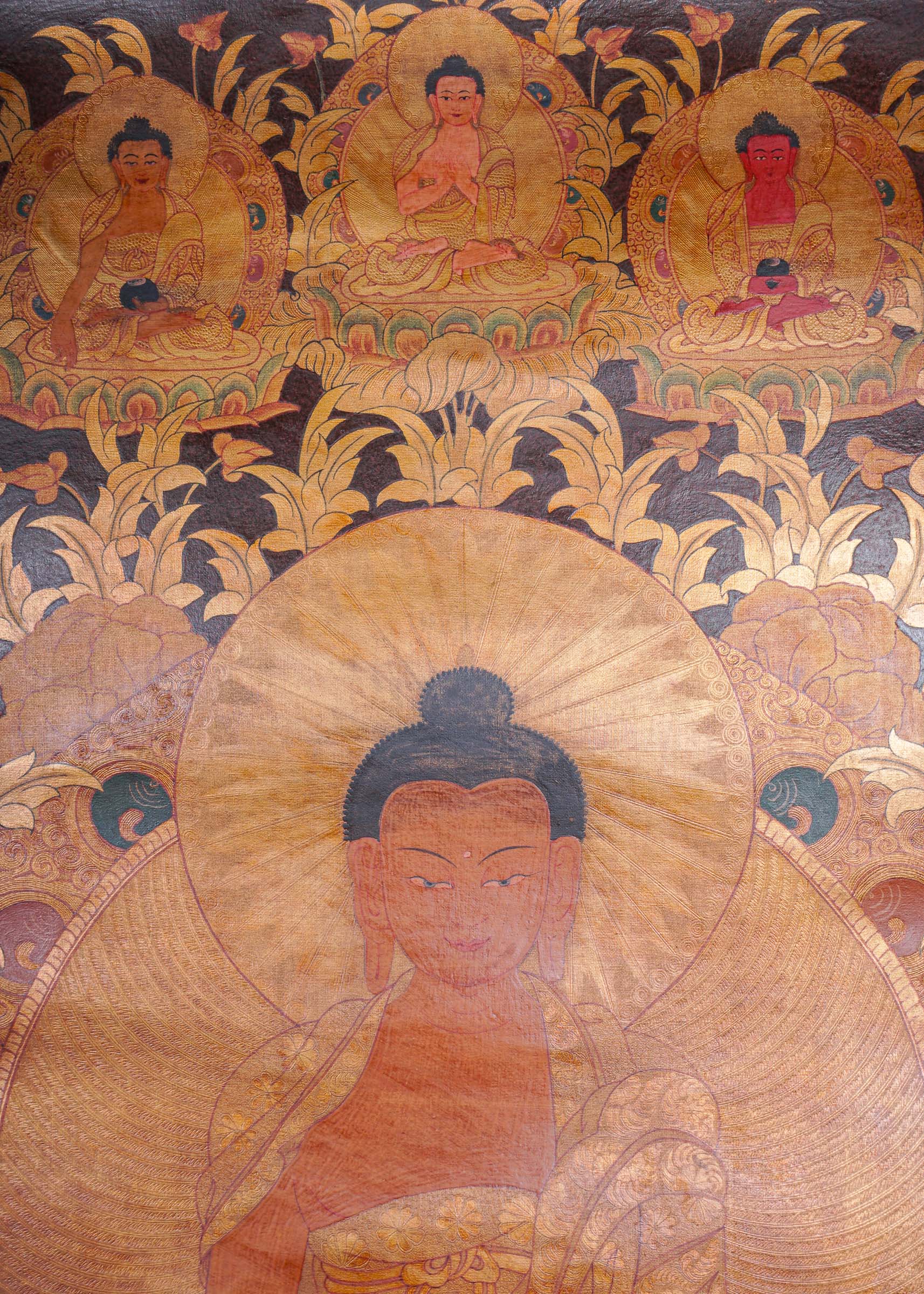 Antique Shakyamuni Buddha - Tibetan Thangka