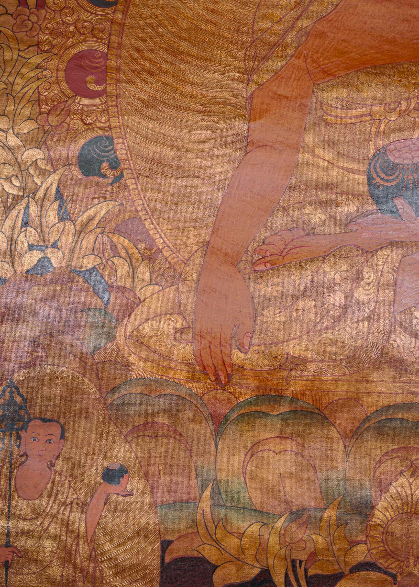 Antique Shakyamuni Buddha - Tibetan Thangka