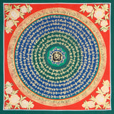 Mantra mandala Thangka achieve inner peace and harmony.