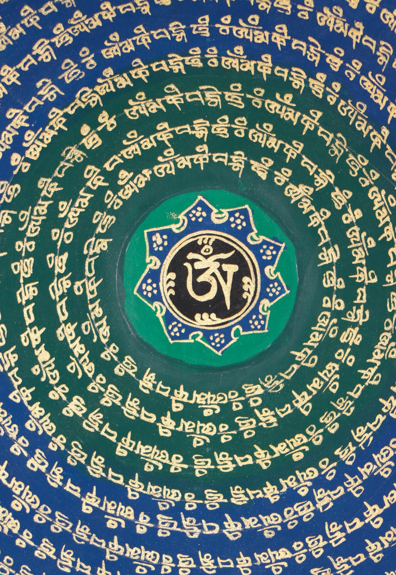 Mantra mandala Thangka achieve inner peace and harmony.