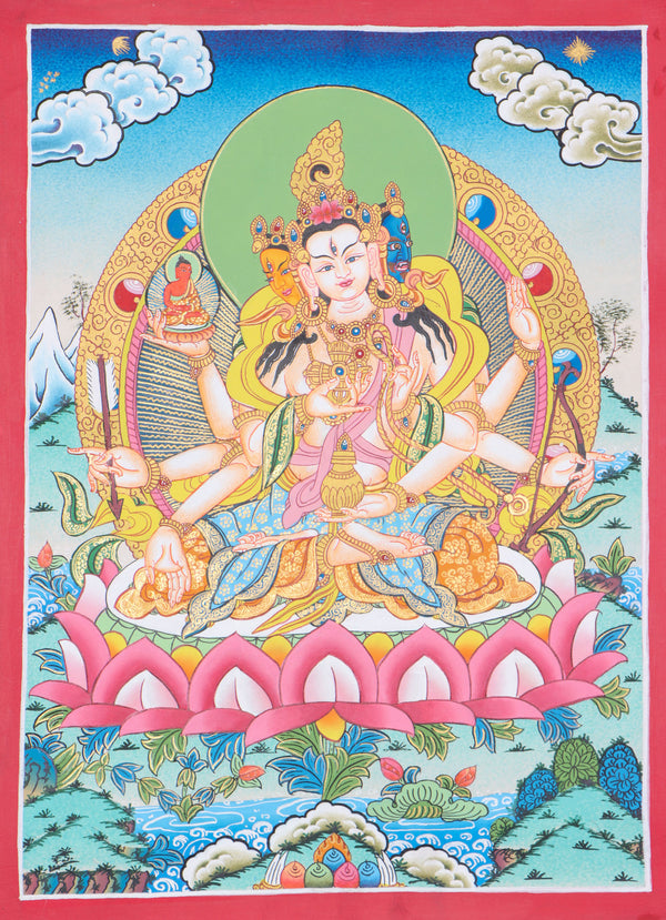 Namgyalma Thangka cultivates  compassion, wisdom, and spiritual transformation.