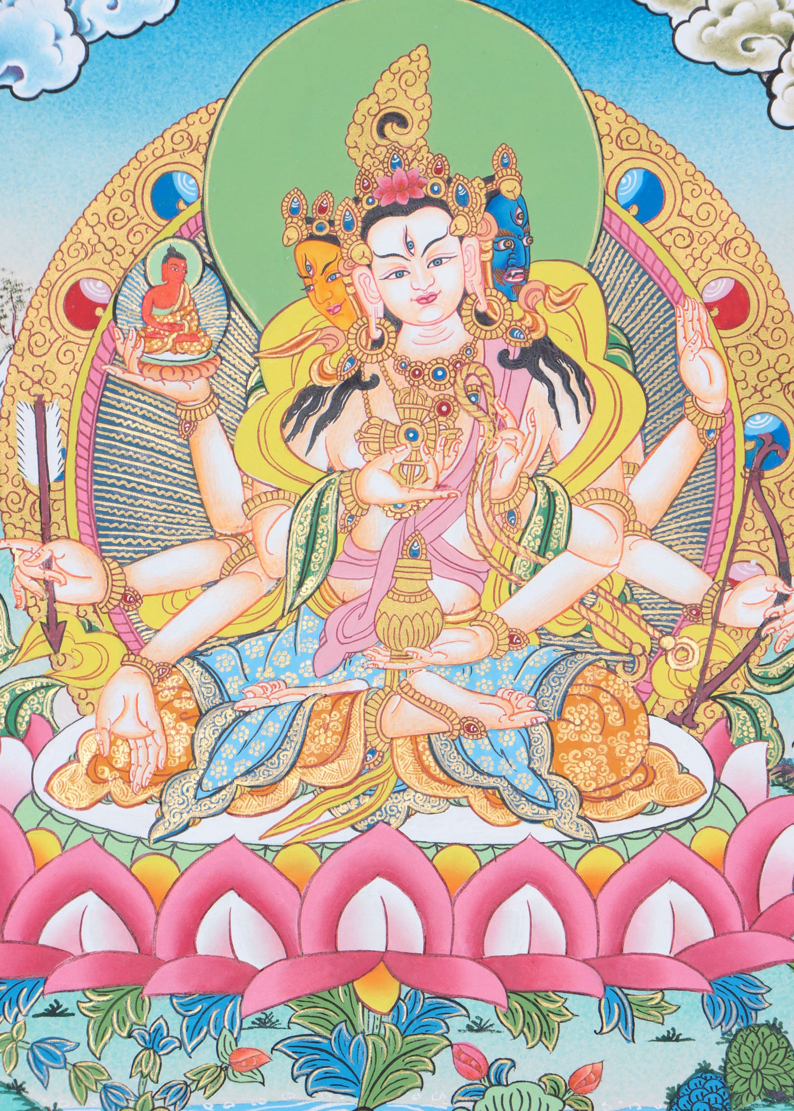 Namgyalma Thangka cultivates compassion, wisdom, and spiritual transformation.