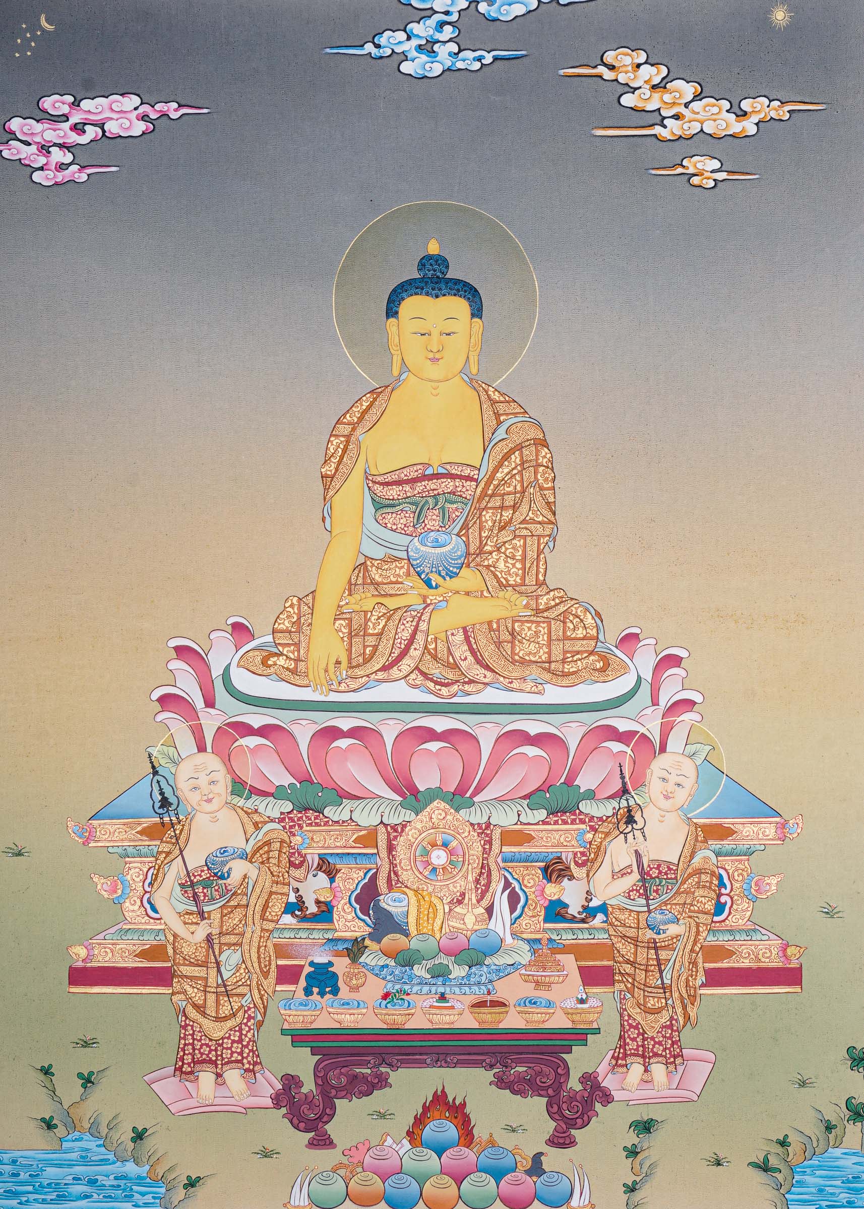 Thangka Painting of Shakyamuni Buddha