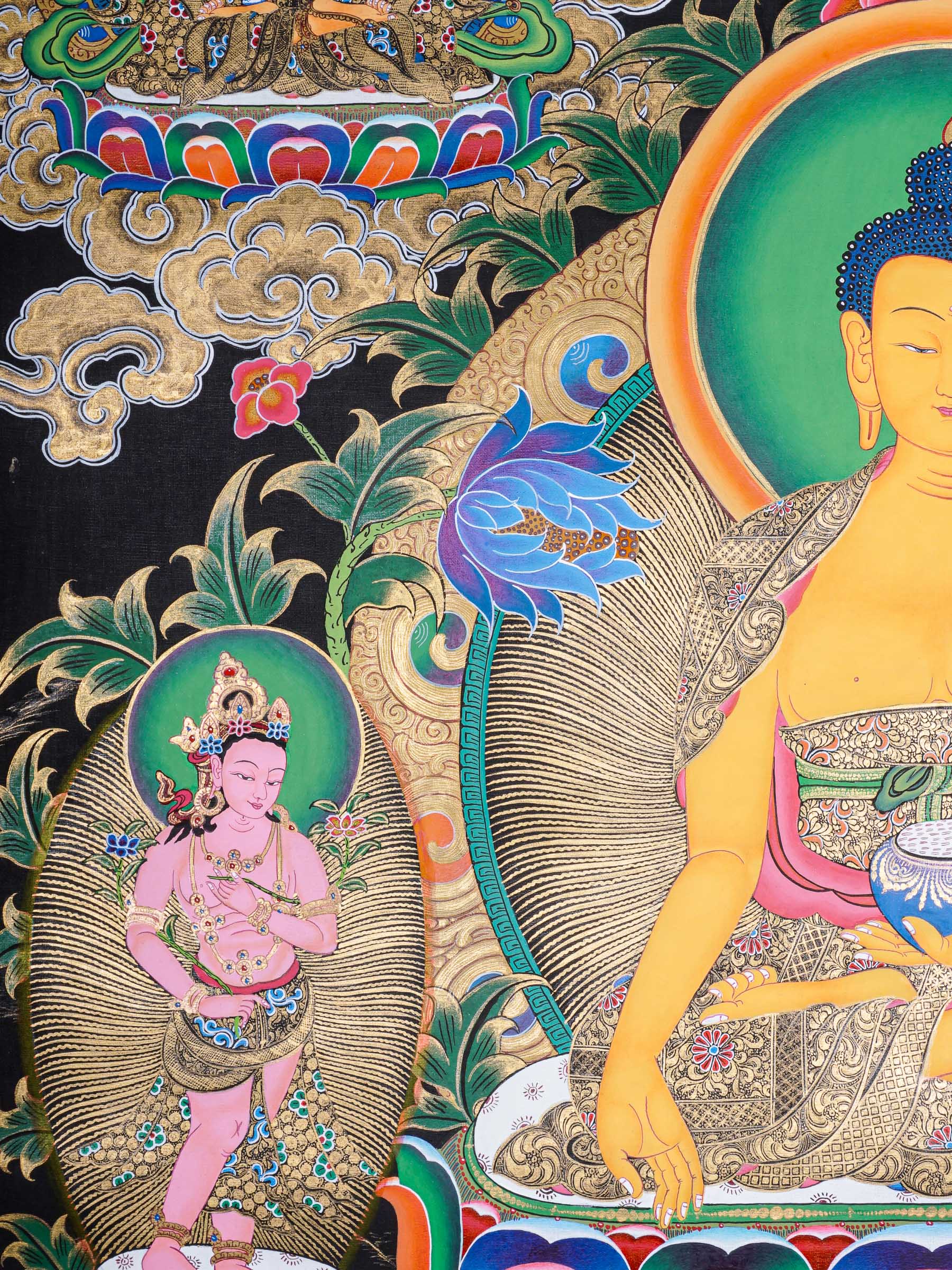 Shakyamuni Buddha Thangka - Tibetan Painting