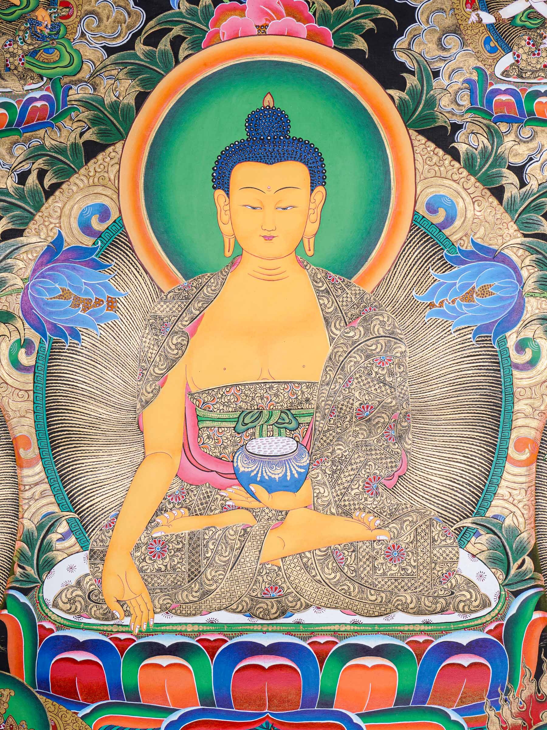 Shakyamuni Buddha Thangka - Tibetan Painting