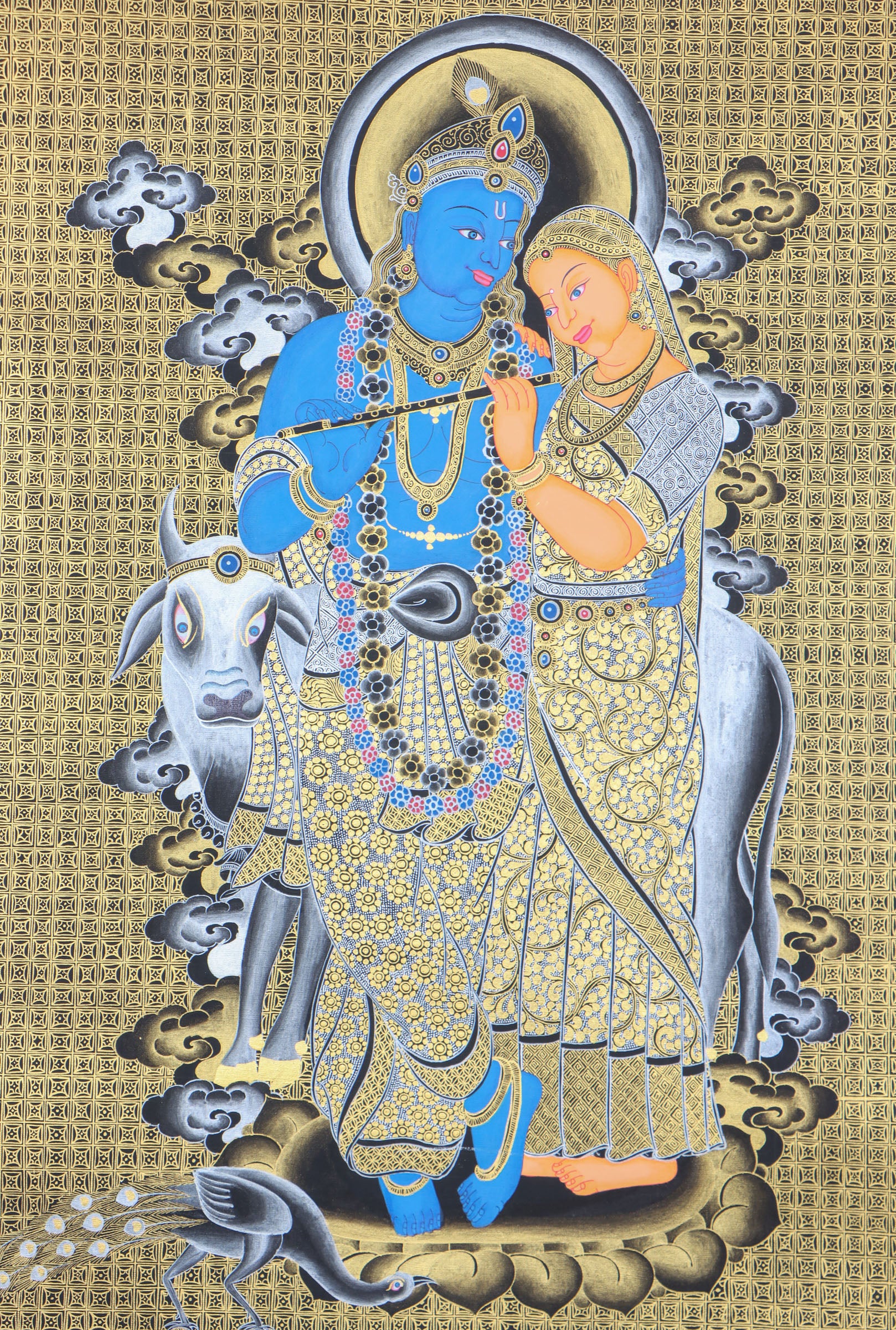 Radha Krishna Thangka