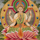 Handpainted Laxmi Thangka