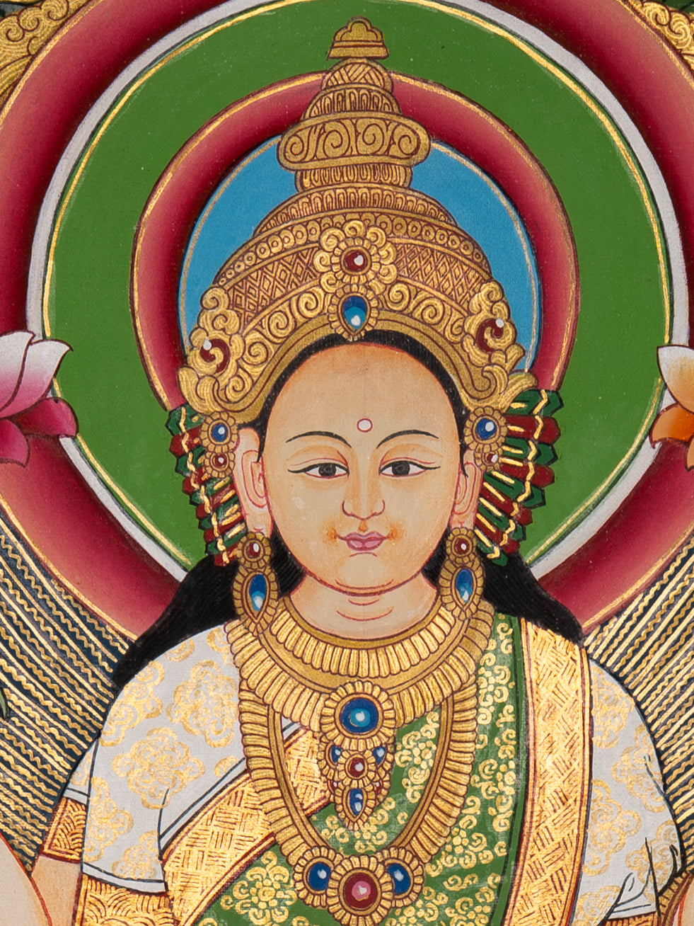 Handpainted Laxmi Thangka