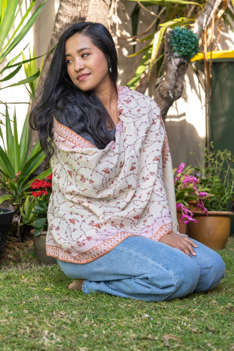 Pashmina Shawl perfect for summer or spring wear.
