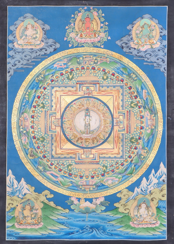Lokeshwor Mandala Thangka for wall decor  and spirituality.