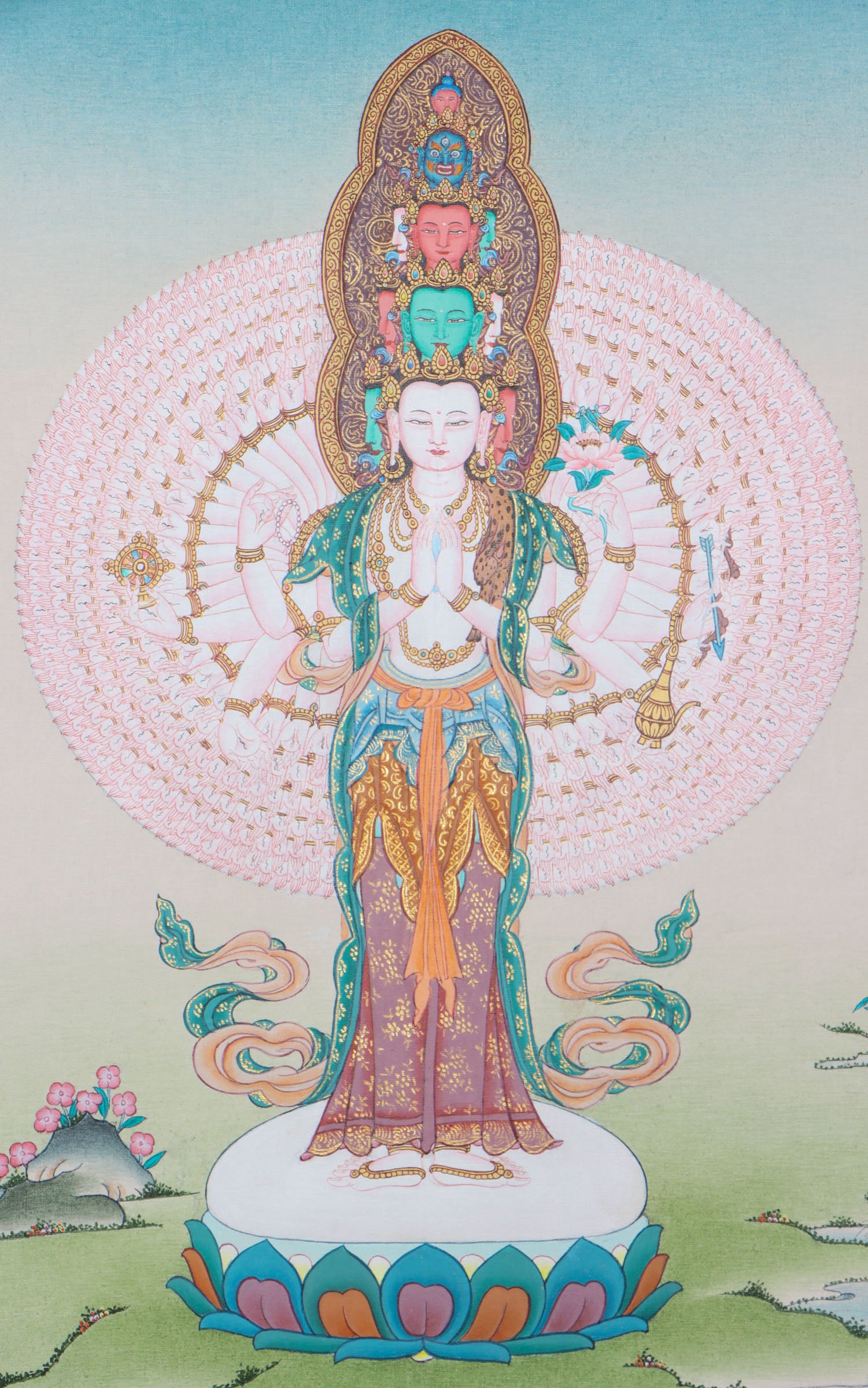 Lokeshwor Thangka is a reflective and spiritual tool.