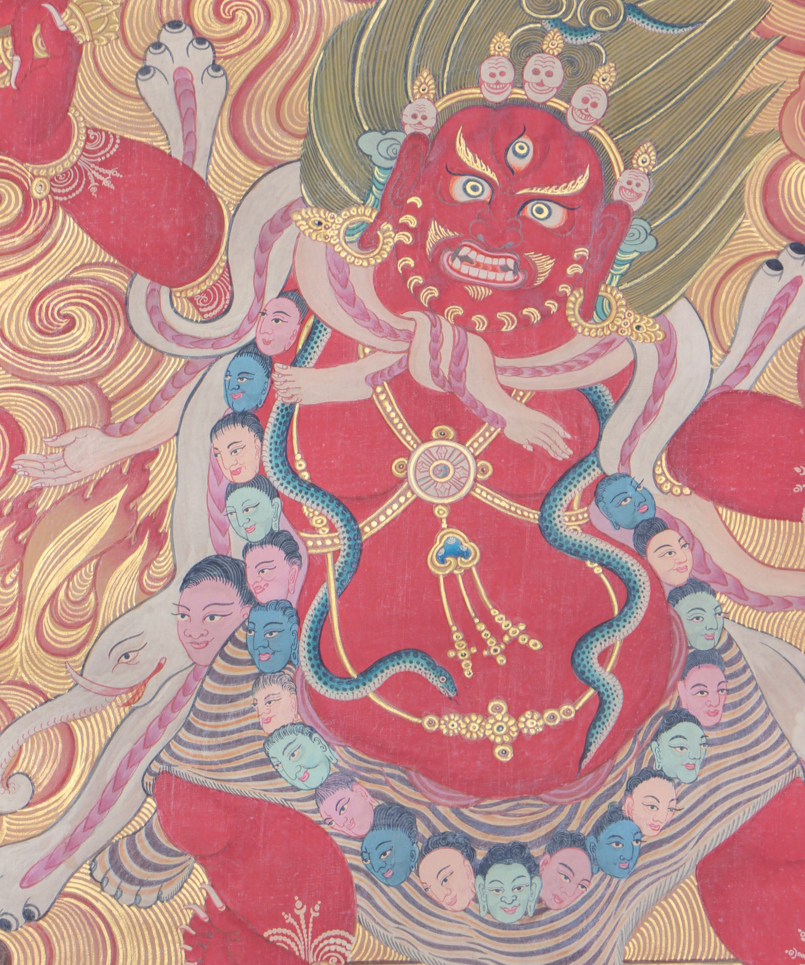 Mahakala Thangka for safeguarding and purifying power,