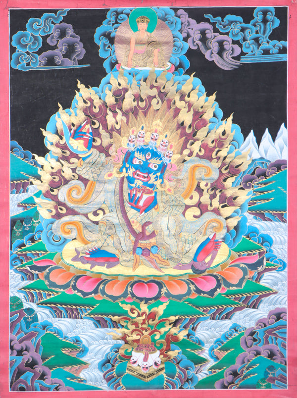 Mahakala Thangka for Wall decor.
