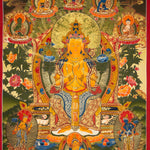 Maitreya Buddha Thangka - Sacred Painting