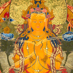 Maitreya Buddha Thangka - Sacred Painting