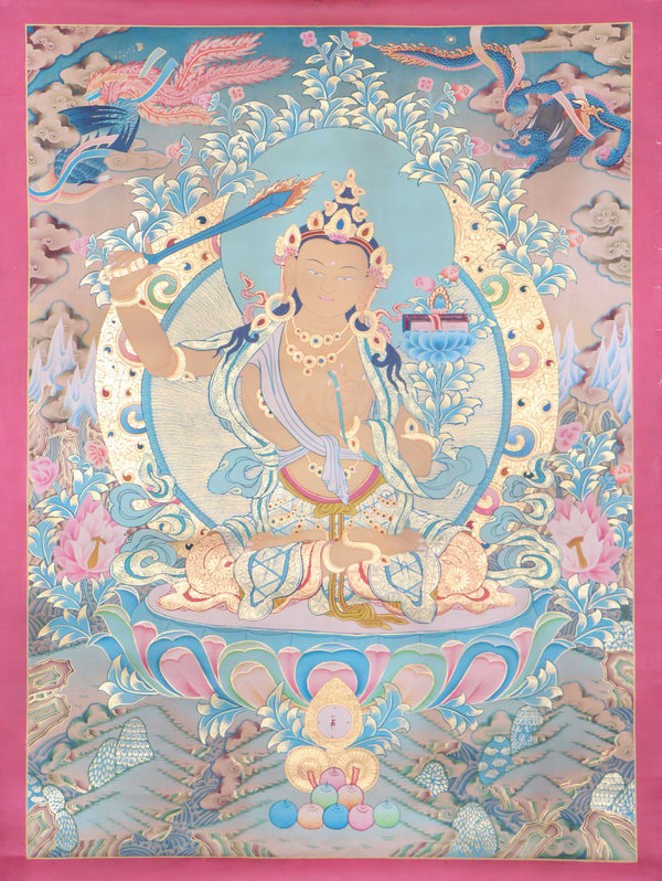  Manjushri Thangka for wisdom and enlightenment.