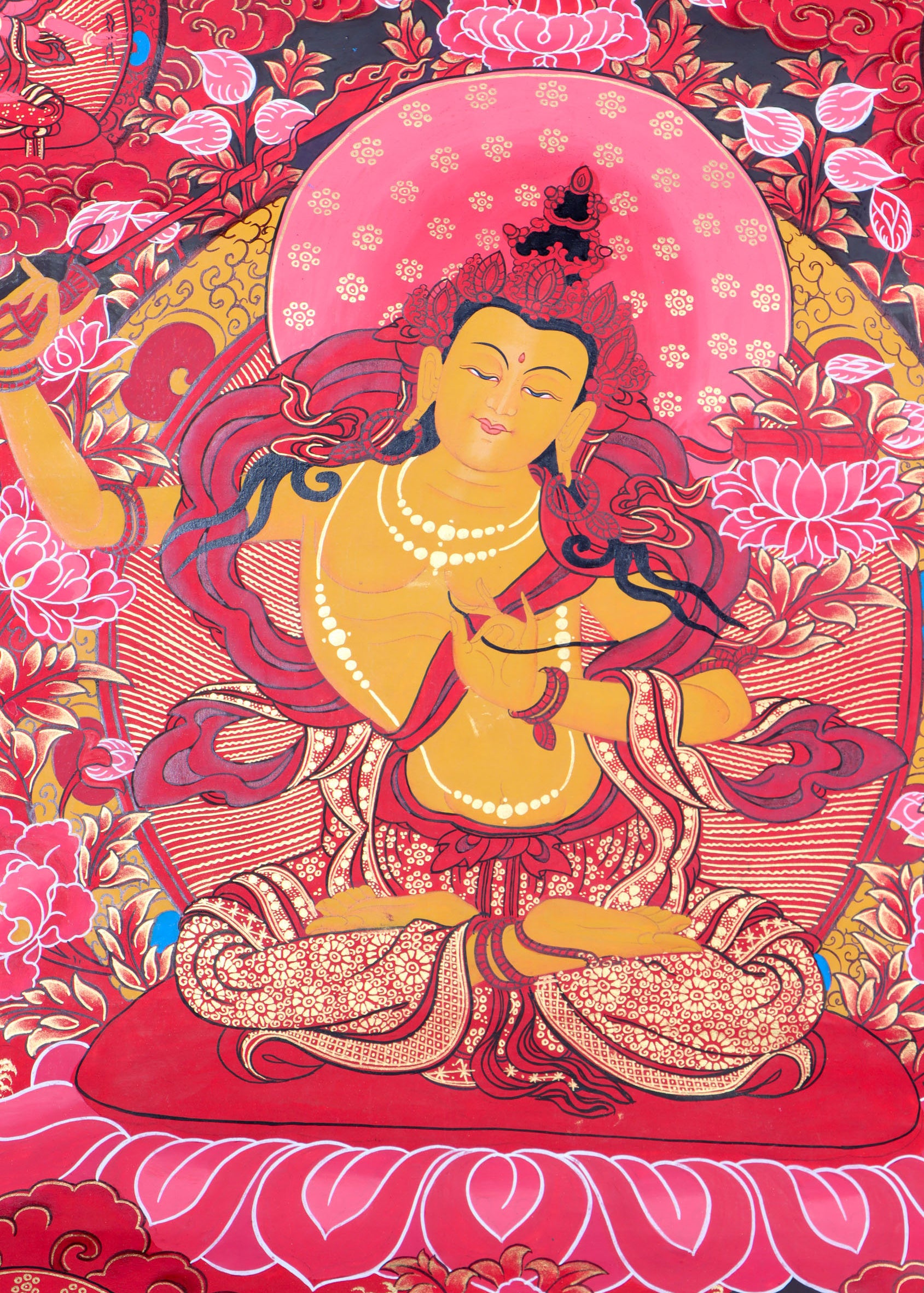 Manjushree Thangka is a powerful and meaningful artwork for any spiritual practitioner.