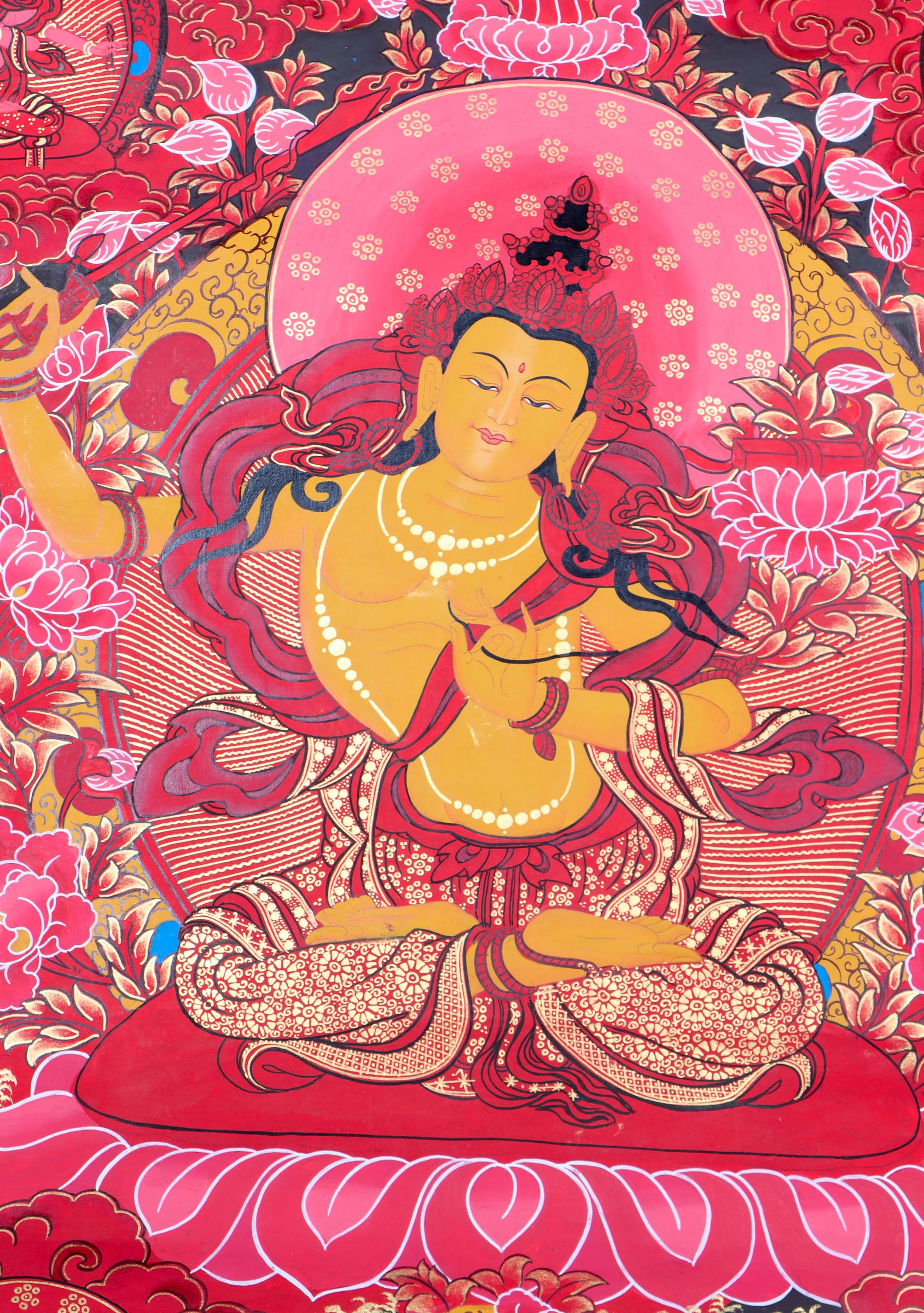 Manjushree Thangka is a powerful and meaningful artwork for any spiritual practitioner.