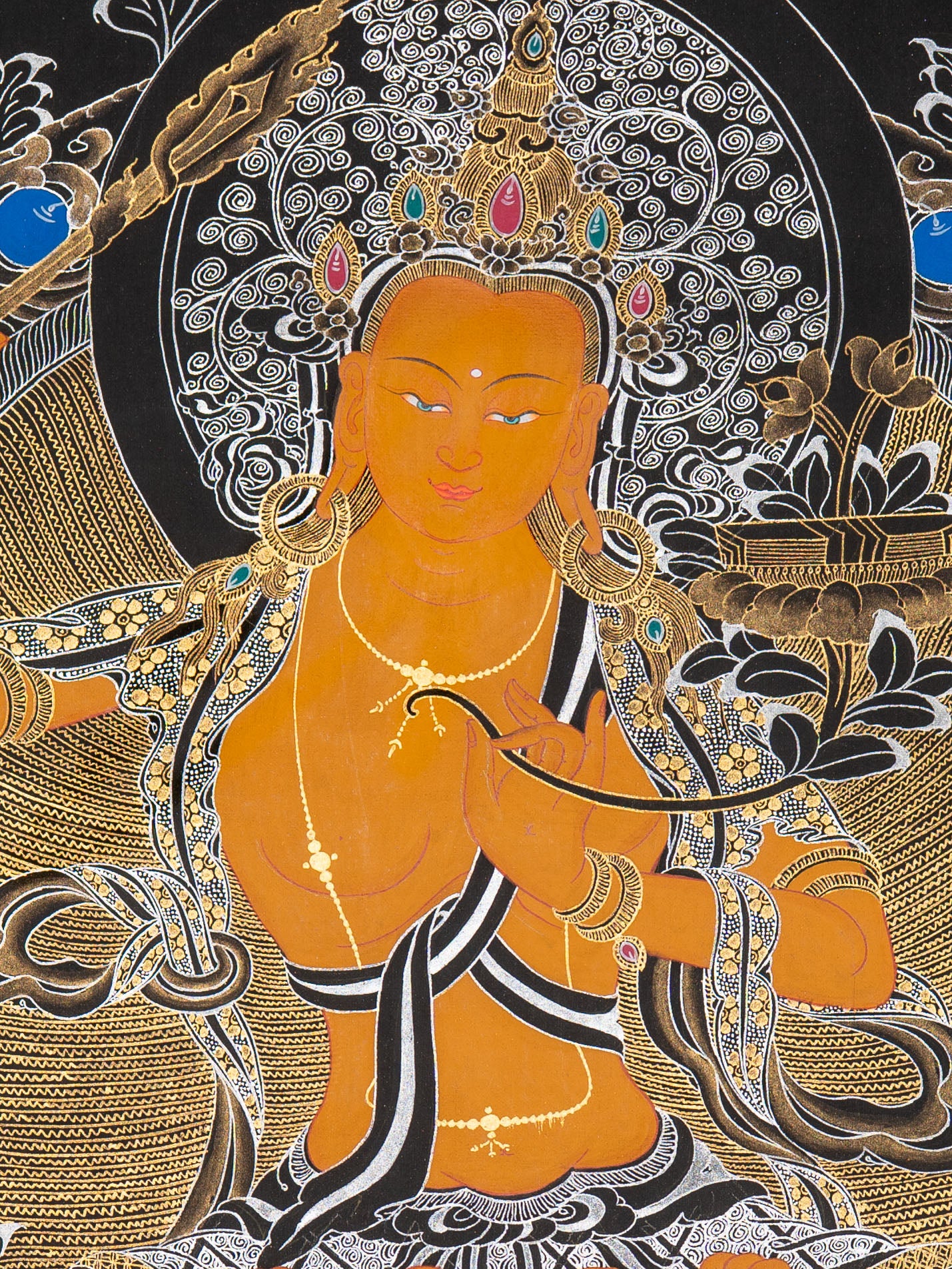 Manjushri Thangka – Sword of Insight