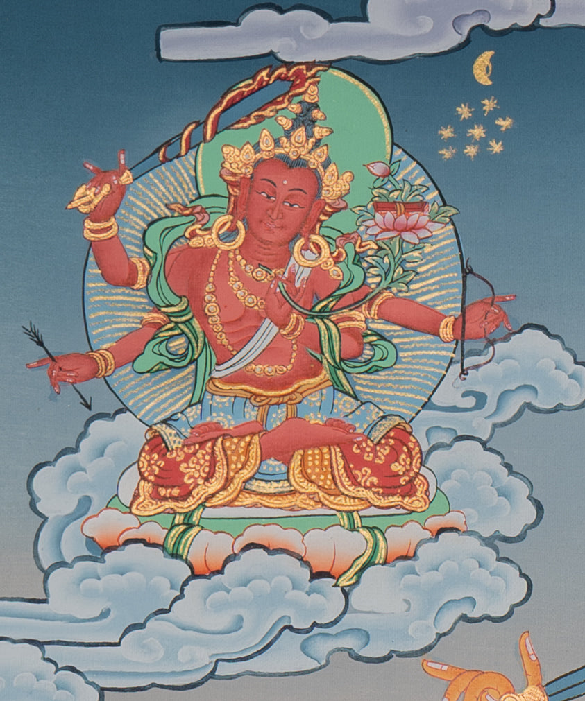 Manjushri Thangka - Tibetan Painting 