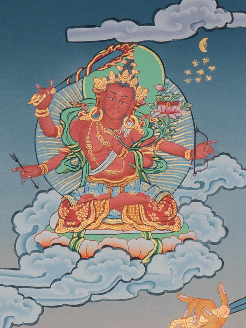 Manjushri Thangka - Tibetan Painting 
