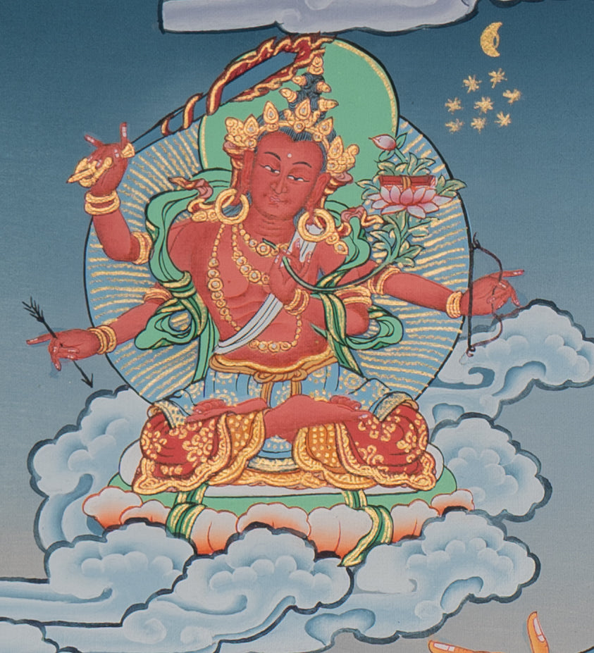 Manjushri Thangka - Tibetan Painting 