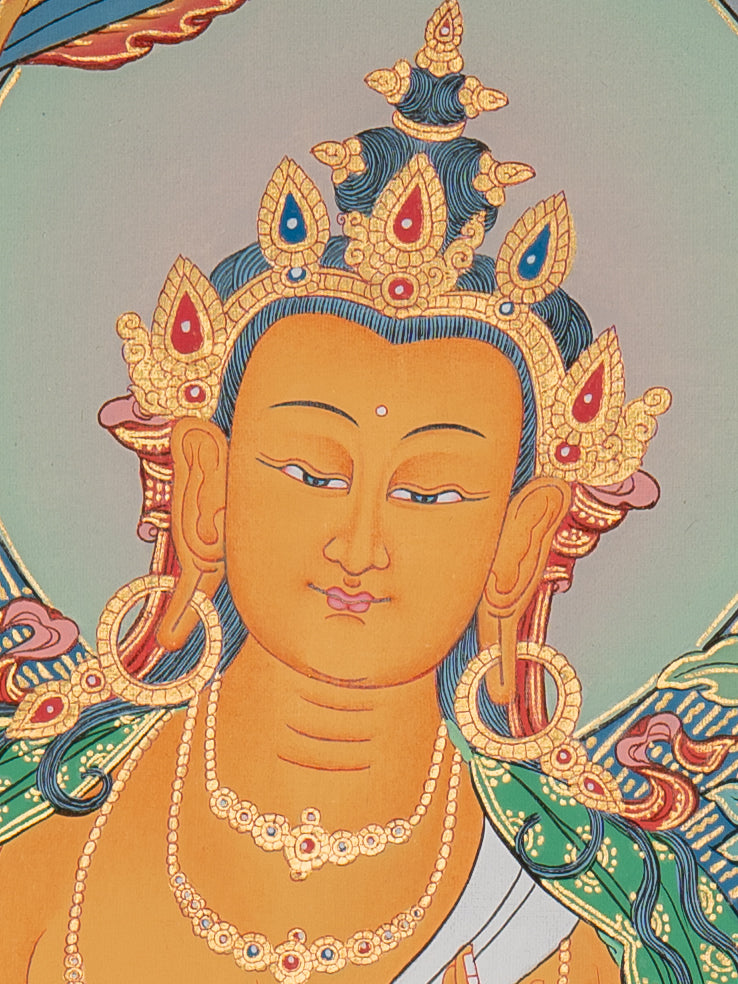 Manjushri Thangka - Tibetan Painting 