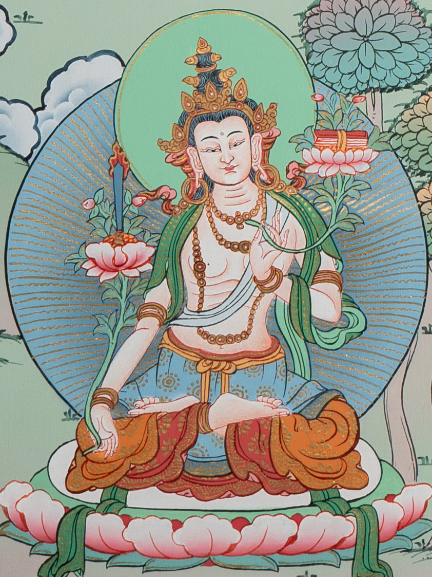 Manjushri Thangka - Tibetan Painting 
