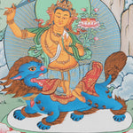 Manjushri Thangka - Tibetan Painting 