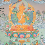 Manjushri Thangka - Tibetan Painting 