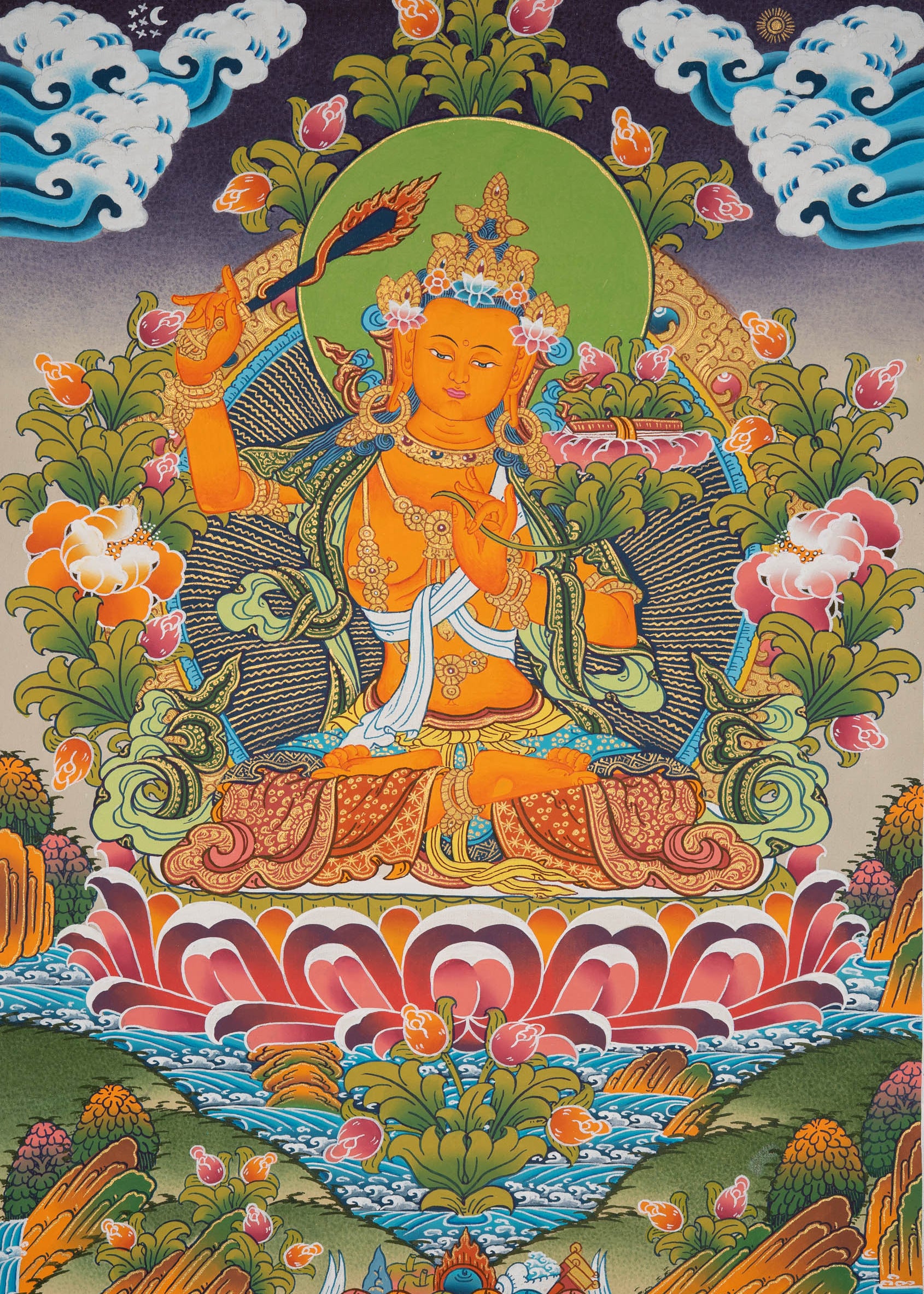 Manjushri Bodhisattva – Tibetan Art