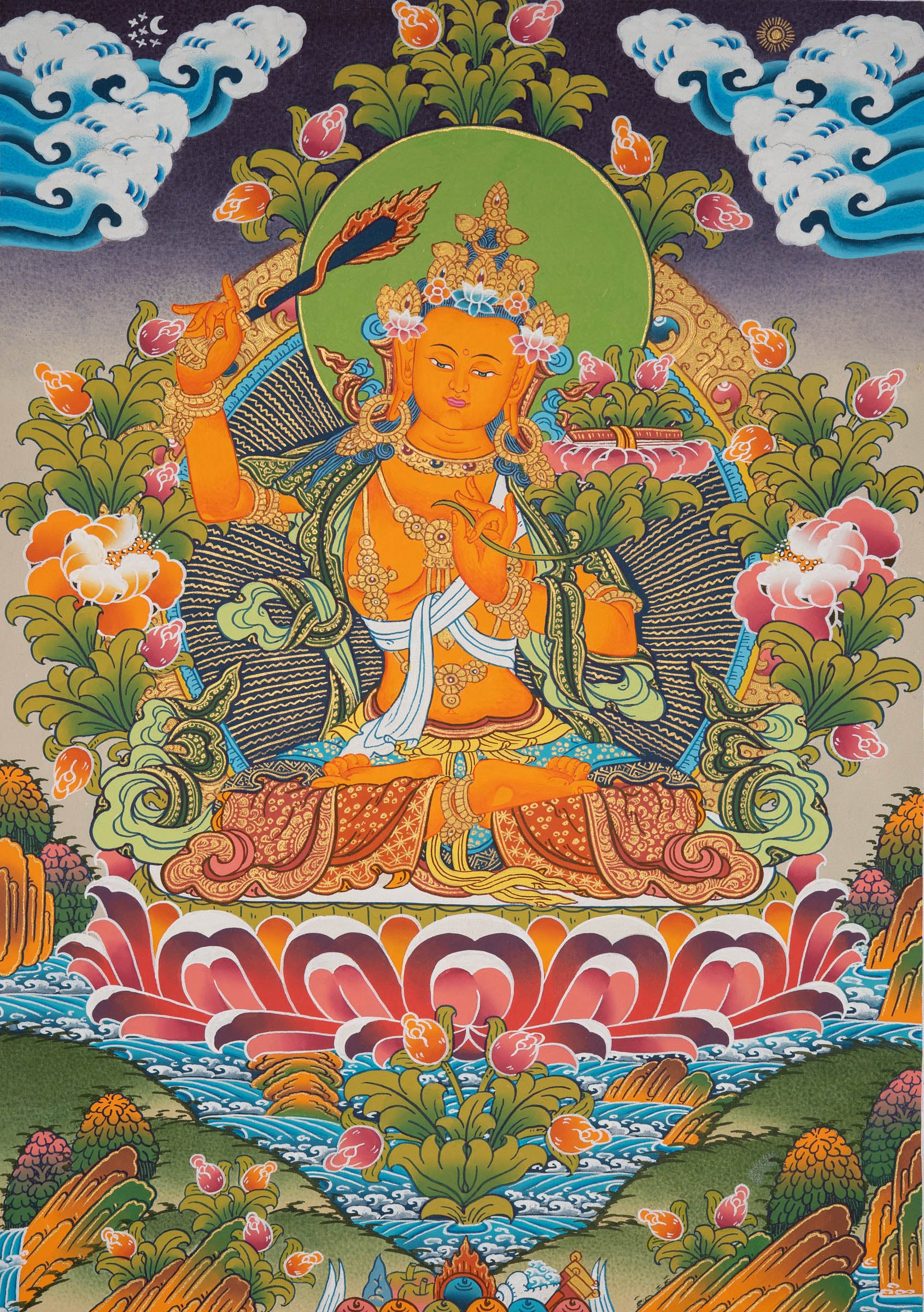 Manjushri Bodhisattva – Tibetan Art